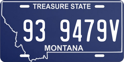 MT license plate 939479V