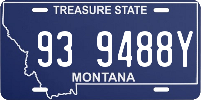 MT license plate 939488Y