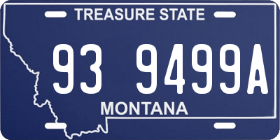MT license plate 939499A