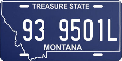 MT license plate 939501L