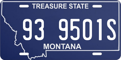 MT license plate 939501S