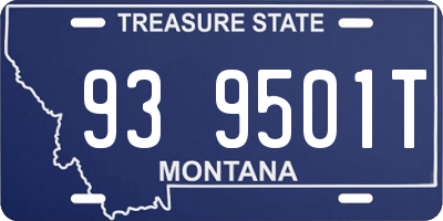 MT license plate 939501T