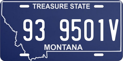 MT license plate 939501V