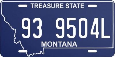 MT license plate 939504L
