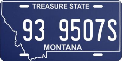 MT license plate 939507S