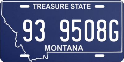 MT license plate 939508G