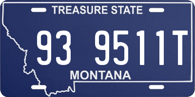 MT license plate 939511T
