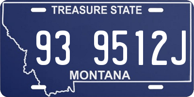 MT license plate 939512J