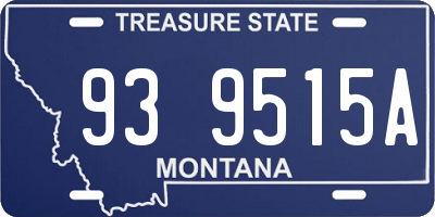 MT license plate 939515A