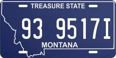 MT license plate 939517I