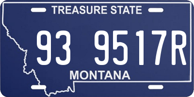 MT license plate 939517R