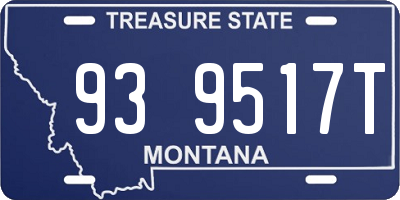 MT license plate 939517T