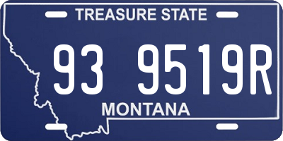 MT license plate 939519R