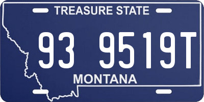 MT license plate 939519T