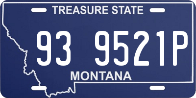 MT license plate 939521P