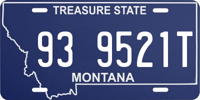 MT license plate 939521T
