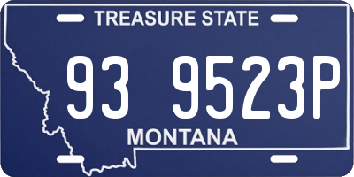 MT license plate 939523P