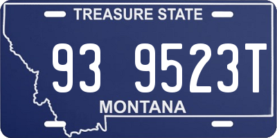 MT license plate 939523T