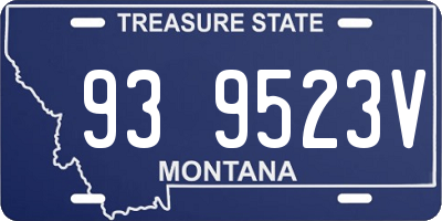 MT license plate 939523V