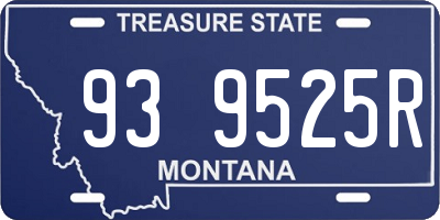 MT license plate 939525R