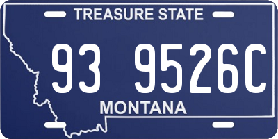 MT license plate 939526C