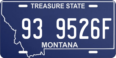 MT license plate 939526F