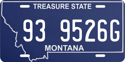 MT license plate 939526G