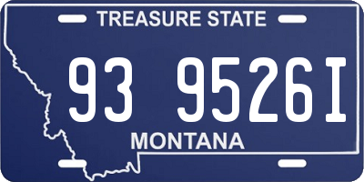MT license plate 939526I