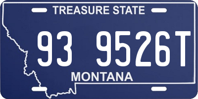 MT license plate 939526T