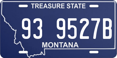 MT license plate 939527B
