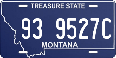 MT license plate 939527C