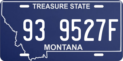 MT license plate 939527F