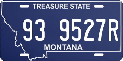 MT license plate 939527R