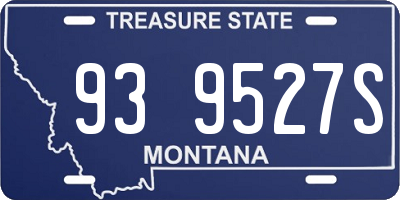 MT license plate 939527S