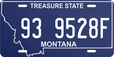 MT license plate 939528F