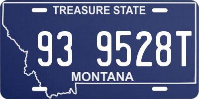 MT license plate 939528T