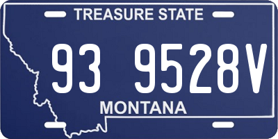 MT license plate 939528V