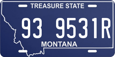 MT license plate 939531R