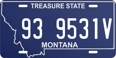 MT license plate 939531V