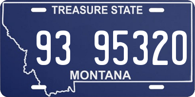 MT license plate 939532O