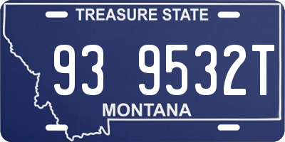 MT license plate 939532T