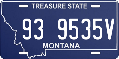 MT license plate 939535V