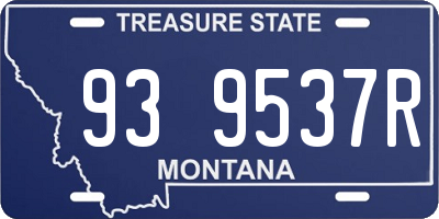 MT license plate 939537R