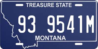 MT license plate 939541M