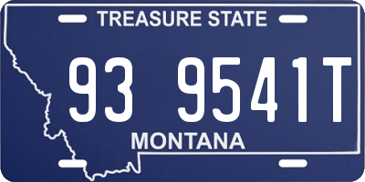 MT license plate 939541T