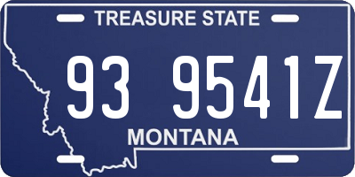 MT license plate 939541Z