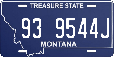 MT license plate 939544J