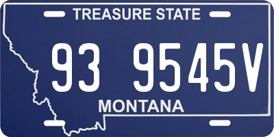 MT license plate 939545V