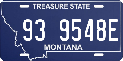 MT license plate 939548E