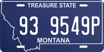 MT license plate 939549P